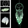 Decorative Objects & Figurines Fluorescent Dream Catcher Indoor Handmade Pendant Ornaments Valentine's Day Gift Noctilucous Wind Chimes #D23