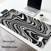 Gepersonaliseerde stof Muismat Art tafel matten kantoor tapijt bureau pad muis mat zwart grote mousepad rubber mat voor computer Deskmat