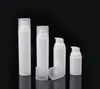 100 st 30 ml 50 ml 75 ml 100 ml Travel PP White Airless Lotion Pump Bottle With Plastic Pump Refillable Airless Bottle SN10706923078