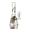 Hookahs Cartoon Printing Bongs Mini Beker Bong Portable Oil DAB Rigs Dikke Heady Glass Rechte Type