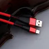 높은 저항 USB 유형 C 케이블 1m 3FT 2A 충전 동기화 데이터 충전 코드 케이블 전화 S10 노트 10 플러스