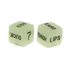 2pcs/sets Luminous Sex Dice Set Exotic Novelty Game Toy Funny Love Erotic Bosons Glow Couple Sexy Dices 16mm For Adult Good Price High Quality #S5
