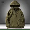 Mäns Hoodies Sweatshirts Höst Fleece Varm Hooded Sweatshirt Men Zipper Hip Hop Hoodie Male Classic Hoody Pullover Toppar Militär Outwear