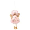 Decorações de Natal Árvore Creative Decoração Pingente Bonito Anjo Lace Boneca Charme ano 2022 para casa