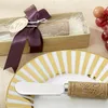 Edelstahl-Streuer mit Weinkorkengriff, Buttermesser, Hochzeitsfeier, Gastgeschenke und Geschenke, Gastgeschenke mit Box T2I52028