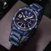Naviforce Luxury Brand Män Quartz Gold Watch Mäns Vattentät Sport Klockor Man Casual Fashion Datum Clock Relogio Masculino 210517