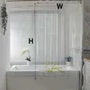 High Clear Shower Curtain Waterproof Transparent Curtains Liner Mildew Plastic Bath With Hooks Home PEVA Bathroom Decor 210915