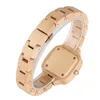 Orologio da donna in puro legno di acero quadrante quadrato elegante braccialetto di legno per signora chiusura nascosta Reloj Femenino orologi da polso230u