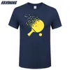 Vestuário masculino de algodão de verão Esporte de fitness engraçado enorme t - shirts homme tênis gráfico impresso t camisa haikyuu 210707