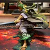 24 cm One Piece Anime Figure Warriors Alliance Roronoa Zoro St Hat Classic Battle Action Figure Zoro Figur Collectible Toys X0501856818