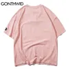 Hip Hop Streetwear Chain Tshirts Cartoon Print Punk Rock Gothic Tees Shirts Harajuku Casual Short Sleeve T-Shirt Tops 210602