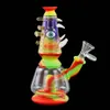 Pipa ad acqua mostro bong in vetro bong in silicone fumatori narghilè dab rig narghilè fantasia boutique pakaging