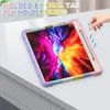 Tunga tablettfall för iPad Pro 12,9 tum Samsung Galaxy Tab S7 Plus / Fe 12.4 T970 / T975 T730 / T735 Silikonchockt skyddsfall