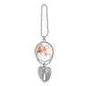 Sublimation Blanks Pendentif De Voiture Aile D'ange Rétroviseur Décoration Suspendu Charme Ornements Automobiles Intérieur Voitures Accessoires Argent Or Couleurs En Gros