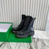 Show style European and American style thick soled boots fashionable artistic sense color stitching bottom size 35-40