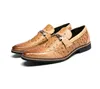 メンズシューズ高品質スタイリッシュなデザインスリップオンブーツカジュアルフォーマルな革靴Zapatos de Hombre