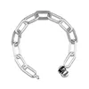 Bracciale CKK Bracciale in argento sterling con maglie rotonde originali per donna Feminina Masculina Pulseras Mujer Gioielli 925