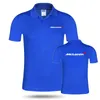 Koszula polo krótkie rękaw Kobieta Summer Business Shirt Casual McLaren oddychający stały kolor 210329