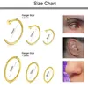 18G Studs Flexible Clear Rings Retainer Tragus Cartilage Helix Earrings Nose Septum Piercing Hoop