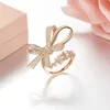 Bowknot Rings women real 925 sterling silver Micro Pave CZ ring butterfly shape adjust size monaco brand jewelry