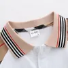 Little Boys Long Sleeve Polos skjortor Stripes Fashion Turn-Down Collar Cotton Tops For Kids Clothing vårkläder