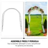 Party Decoration 1 Set Metal Pergola Arbor Wedding Arch Garden Outdoor Indoor Assemble Freely