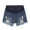 Shorts das mulheres grávidas Verão desgaste de sarja de denim baixa primavera molhar calças para as mulheres roupas 210625