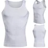 Mäns kroppssaxar Mens Mens Slimming bröstbukskjorta Shaper Belly Control Belt Midje Trainer Tank Top T-shirt 2021278H