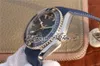 OMF Cal.8500 A8500 Automatic Mens Watch 45mm Keramiska Bezel Blue Renning Gummi Rem Klockor 232.92.46.21.03.001 (Svart Balanshjul) 2021 Super Edition Puretime OM13