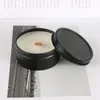 Eco Friendly Natural Plant Candle Ze Złotym Silver Black Cans Pakiet Wedding Birthday Party Prezent