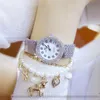 Wristwatches High Quality Fritillary Dial Watch Women Top Gold Ladies Waterproof Fashion Quartz Watches BS