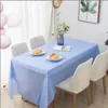 Disposable Tablecloth Solid Color Tablecover Happy Birthday Wedding Party Supplies White Black Red Yellow 13 Designs BT6711