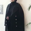 Large Size Women's Woolen Coat Fat Mm Winter Korean Version Of The Long Paragraph Over The Knee Loose Woolen Coat 211104