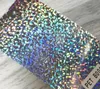 Silver Gold Blue Color Dekorativ Klistermärke 25 * 30cm Glitter Värmeöverföringsark Sequins HTV-järn på vinyl för DIY Cricut T-shirt 8 Vibrerande färger Värmepress Skriv ut papper