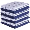 Mjukt 30 * 30cm / 12 * 12 tums handduk Superabsorbent Bomull Torkning Rags Gitter Designad Badrum Kök Tea Bar Handdukar Hem Glas Handrengöringsduk HY0168