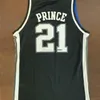 Nikivip UK Kentucky Wildcats College Tayshaun Prince #21 White Black Retro Basketball Jersey heren genaaid aangepaste nummernaam Jerseys