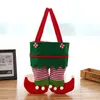 Christmas Candy Bag Elf Elk Broek Treat Pocket Home Party Geschenken Decor Xmas Gift Houders Festival Accessoires WY1415