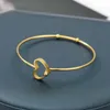 Fashion Minimalist Heart Hollow Bracelets Bangles for Women Girl Gold Stainless Steel Charm Jewelry Couple Wedding Friend Gifts Q0719