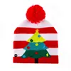 Funny Warm LED Light Beanie Decoration Products Baby Kids 2021 Christmas Hat for Adults Kids