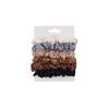 6 sztuk / zestaw Satin Hairband Solid Color Scrunchy Kobiety Scrunchies Panie Jakość Ponytail Uchwyt na Akcesoria do włosów Zespoły do ​​włosów