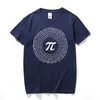 Raeek nowość Pi Math Tshirts męski luźne koszulki z krótkim rękawem maniak T-shirt nerd casual Man's T-shirts Tops 210706