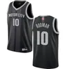 Jersey Mens Womens Youth Isiah Thomas 10 Dennis Rodman 33 Grant Hill Azul Branco Branco Vermelho Personalizado Jerseys