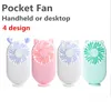 1Gadgets bärbar uppladdningsbar USB-laddning Cool avtagbar handhållen mini utomhusfläktar Pocket Folding Fan Party Favor