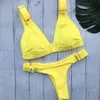 2021 Projektant mody Buckle Bikinis Push Up Bra Szybźnie dla kobiet plażowe biquinis maillot de bain pływanie kostium kąpieli Kobieta SW7846268