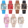 Armbandsches Fashion Belt Series Armband Watch Artikel Utsökt Multicolor Square Nail Surface Joker Lady Wrist