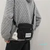 Kors Body Street Trendy Small Crossbody Bag Leisure Couple Square Male Personality Chain Single-Shoulder Väskor