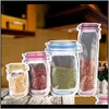 Housekeeping Organization Home & Gardenreusable Jar Bag Candy Storage Portable Seal Nut Snack Organizer Bags Drop Delivery 2021 A9Isj