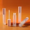 5 ml frosted lip gloss rohre leere balm flasche rosa cap diy kunststoff klare lippenstift kosmetische packung containerpcs