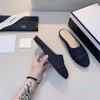 2023 nouveau concepteur mode pantoufles tongs tissu luxe femmes sandales Ballet danse chaussures gladiateur Denim cuir femmes
