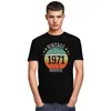 Men's T-Shirts Vintage Original In 1971 T-shirt Homme Pure Cotton 50 Years Old Birthday Gift Tee Short-Sleeve Novelty